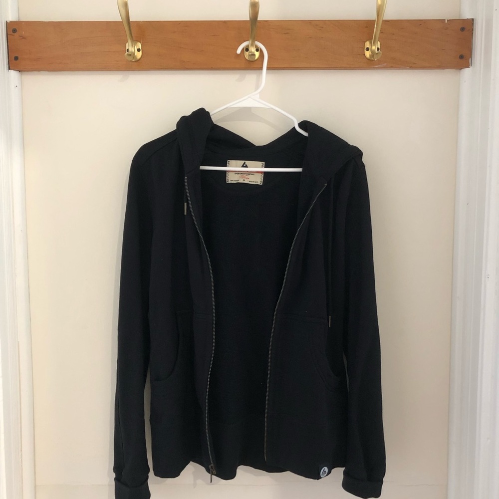 American Giant thick black hoodie